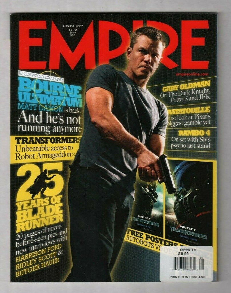 Empire UK Movie Mag Matt Damon Bourne Ultimatum August 2007 030420nonr
