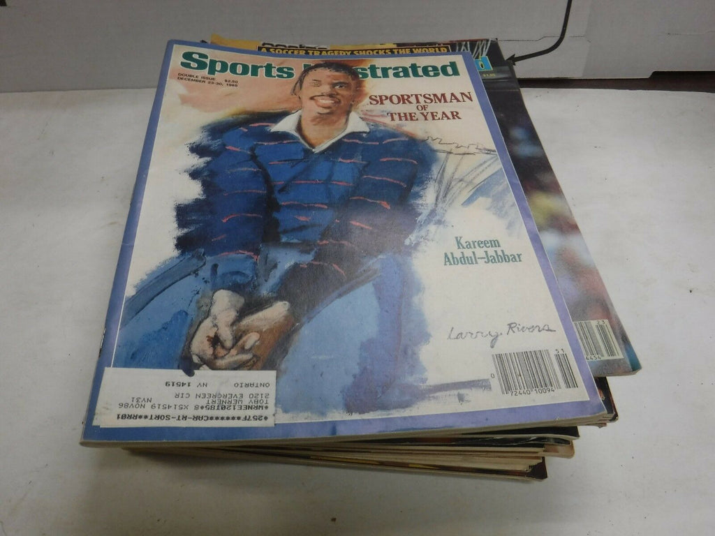 Sports Illustrated Magazine Lot Of 19 Johnson Jabbar VG/EX w/ML's 092116jhe