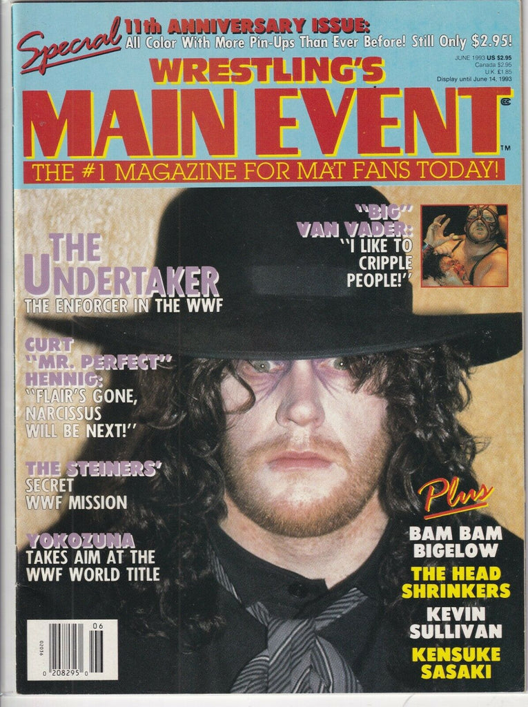 Wrestling's Main Event The Undertaker Van Vader Yokozuna June 1993 091519nonr
