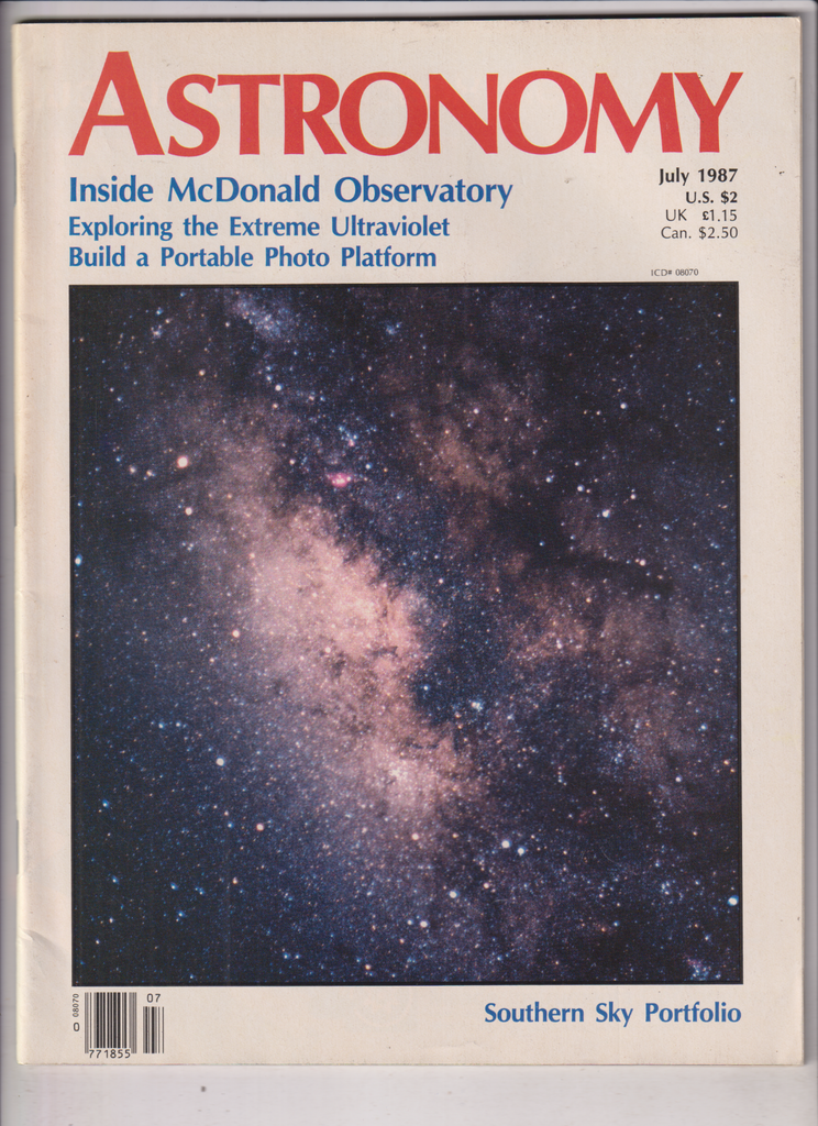 Astronomy Mag Inside McDonald Observatory July 1987 010920nonr
