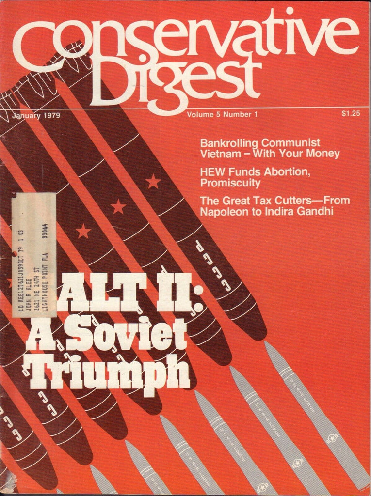 Conservative Digest January 1979 Salt 2 Soviet Russia CCCP w/ML 010417DBE2