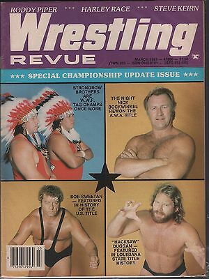 Wrestling Revue March 1983 Nick Bockwinkel, Strongbow Brothers EX 122215DBE
