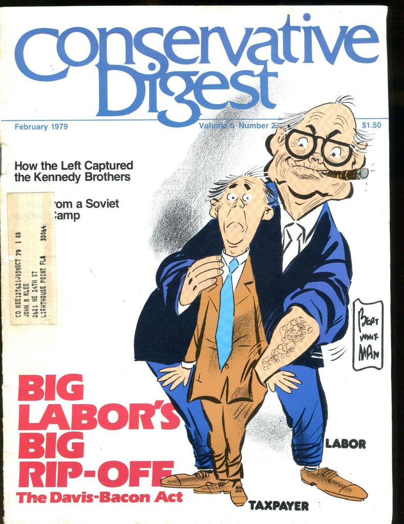 Conservative Digest Magazine February 1979 Davis-Bacon Act VG w/ML 010517jhe