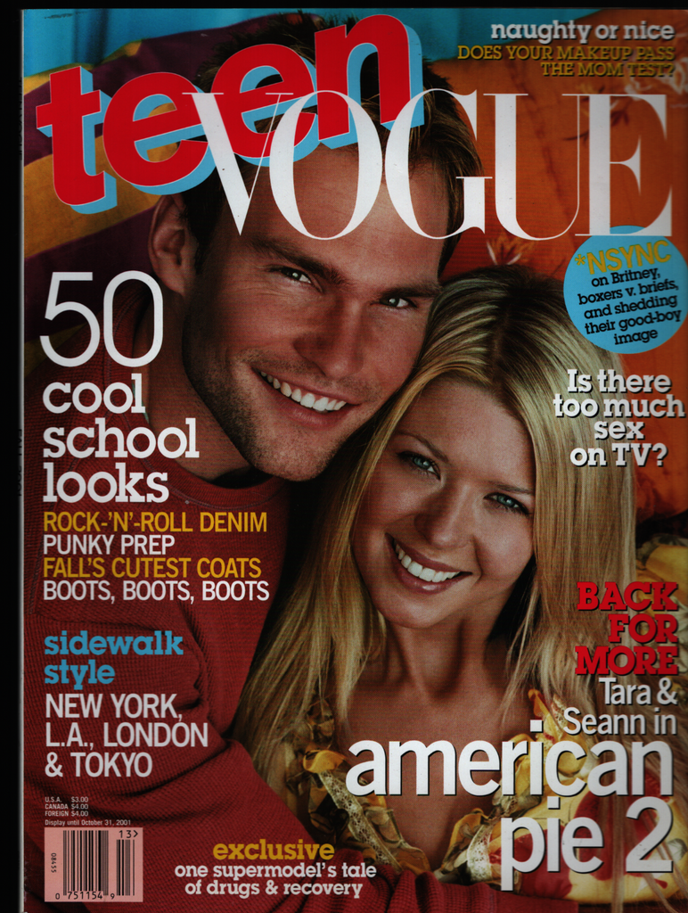 Teen Vogue Fall 2001 Tara Reid Seann William Scott American Pie 2 0302 –  mr-magazine-hobby