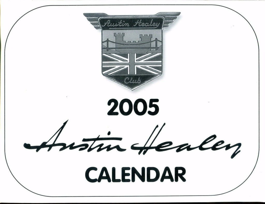 Austin Healey 2005 Calendar EX 022817nonjhe