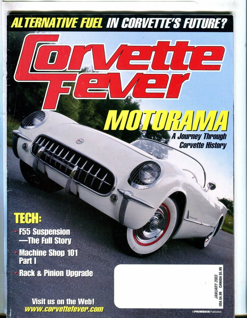 Corvette Fever Magazine January 2003 Motorama EX No ML 042917nonjhe