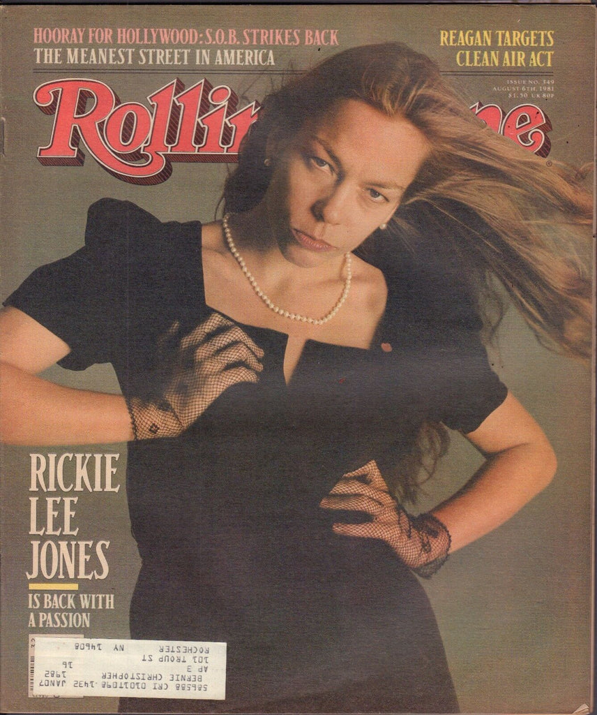 Rolling Stone August 6 1981 Rickie Lee Jones w/ML 122116DBE