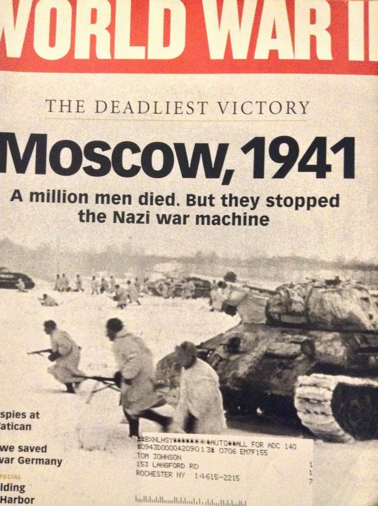 World War II Magazine Moscow 1941 Deadliest Victory July/August 2007 020119nonrh