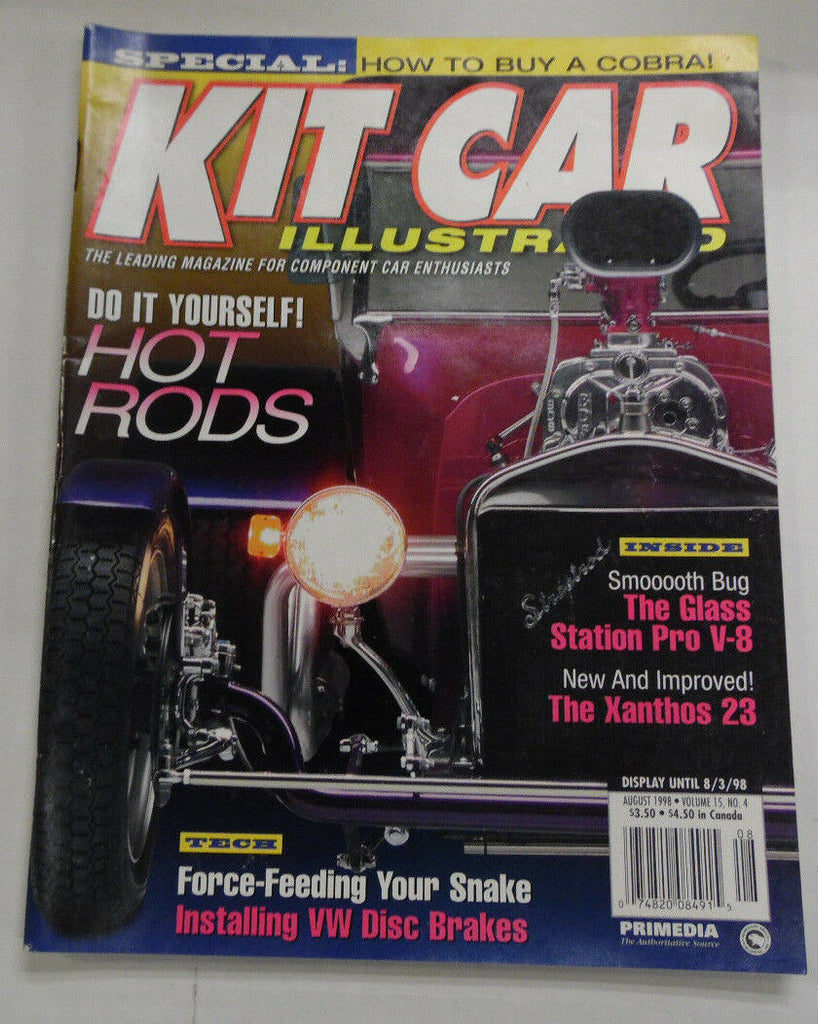 Kit Car Illustrated Magazine Glass Station Pro V-8 August 1998 040317nonr