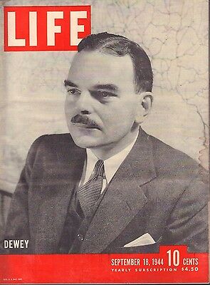 Life Magazine September 18 1944 Birthday Thomas E. Dewey VG 050216DBE2