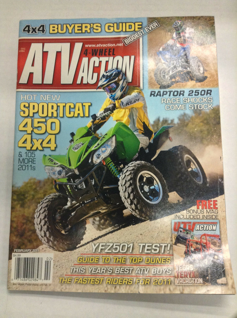 ATV Action Magazine Sportcat 450 4x4 YFZ501 Test February 2011 032617nonR