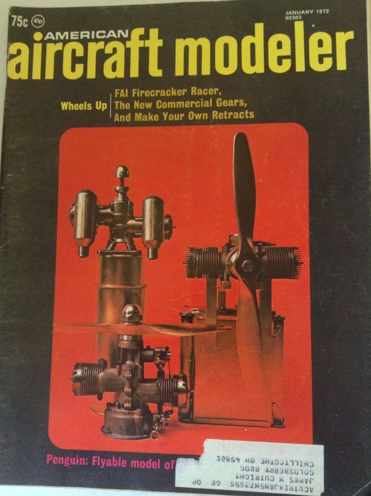Aircraft Modeler Magazine FAI Firecracker Racer January 1972 041817nonrh2