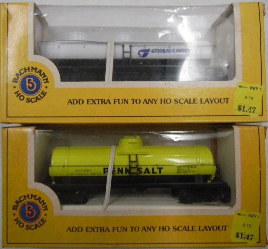 Cyanamid & Penn Salt Tankers HO Scale Trains Bachmann 122917DBTr