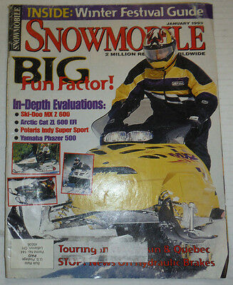 Snowmobile Magazine Big Fun Factor & Ski-Doo MX Z 600 January 1999 021915r