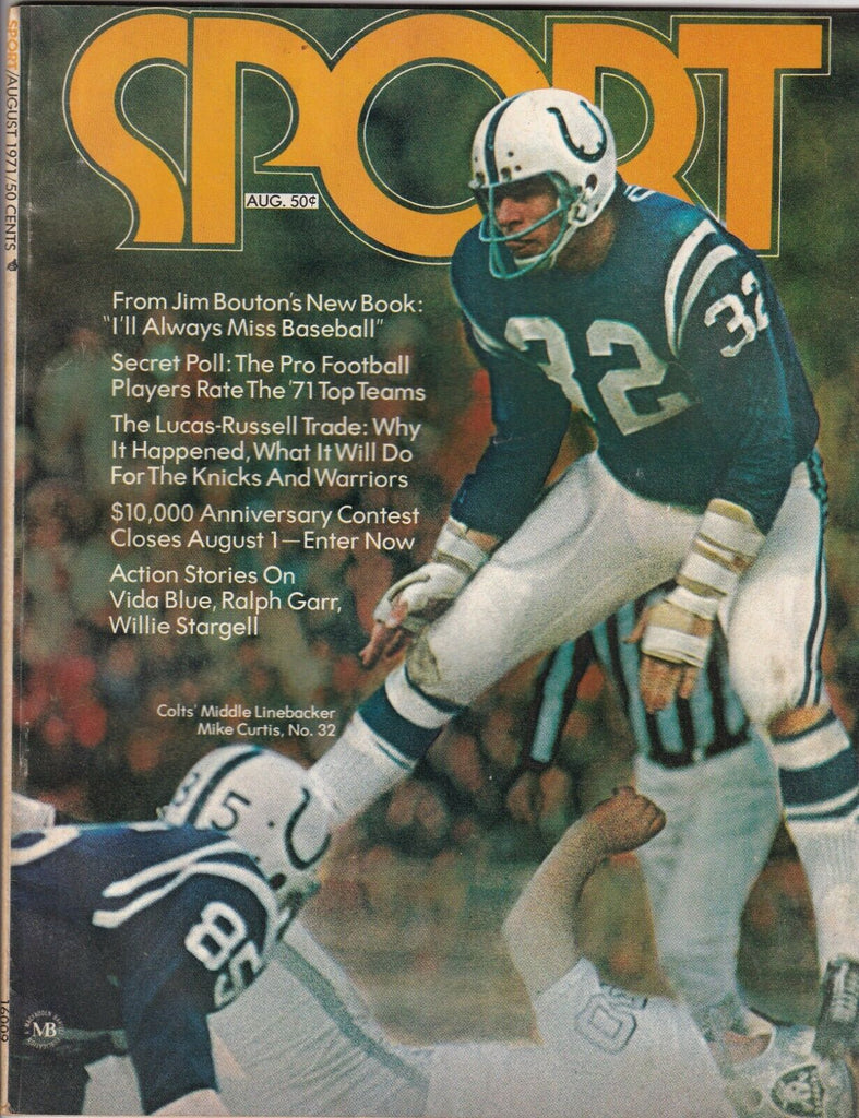 Sport Magazine Mike Curtis Lucas-Russell Vida Blue August 1971 071719nonr