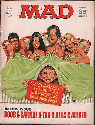 Mad magazine no.137 September 1970 Appears to be complete VG 121115DBE2