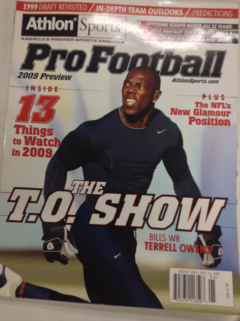 Pro Football Magazine Terrell Owens Show 2009 062017nonr