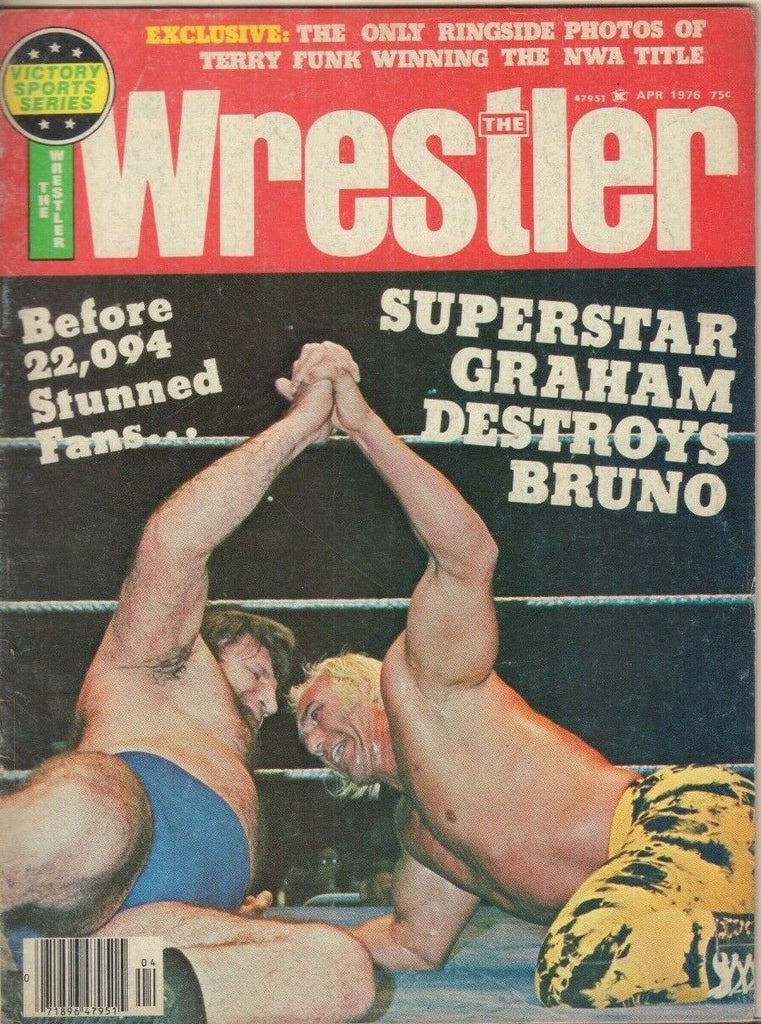 The Wrestler April 1976 Superstar Graham Terry Funk 030219DBE