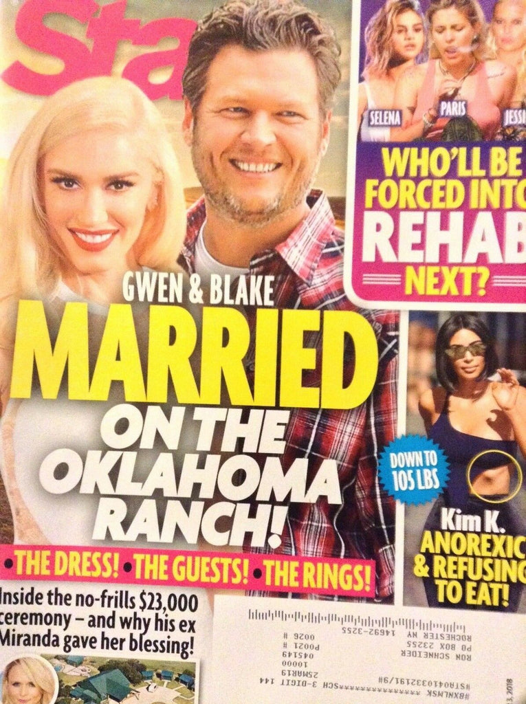 Star Magazine Gwen Stefani & Blake Shelton September 3, 2018 121118nonrh