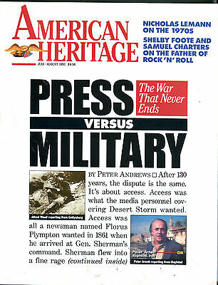 American Heritage Magazine July/August 1991 Press vs. Military EX 081516jhe