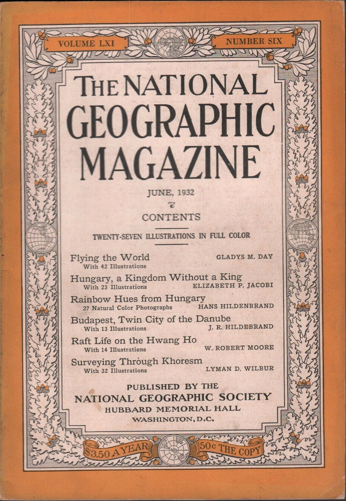 National Geographic June 1932 Flying The World 020617DBE2