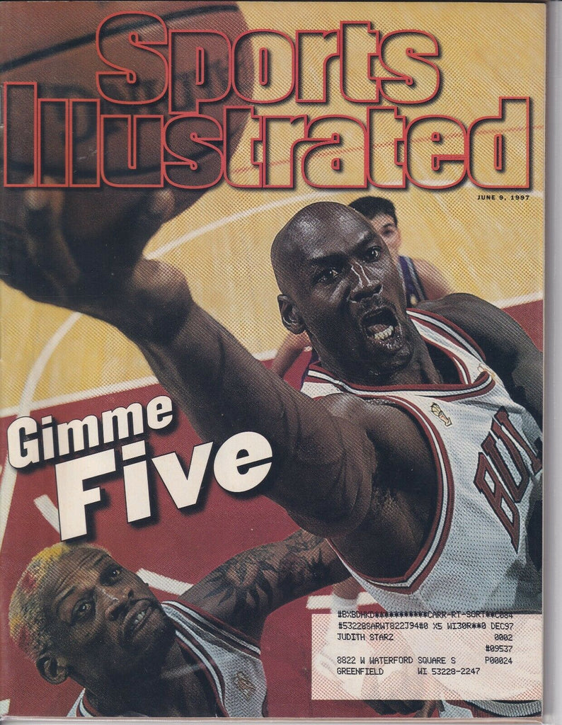 Sports Illustrated Magazine Michael Jordan June 9, 1997 041019nonr
