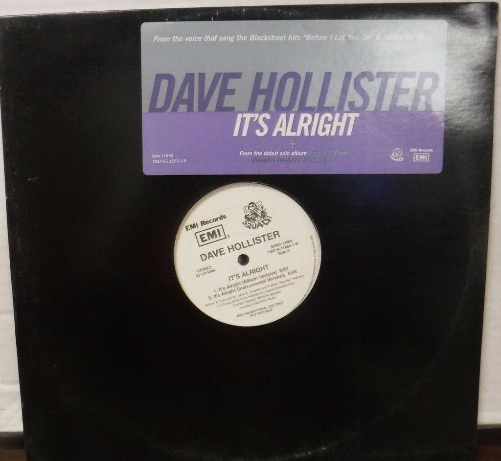 Dve Hollister it's Alright PROMO 12" single vinyl 030218LLE