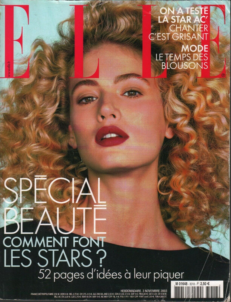 Elle French Fashion November 3 2003 Liza Minnelli Cindy Crawford 101620ame