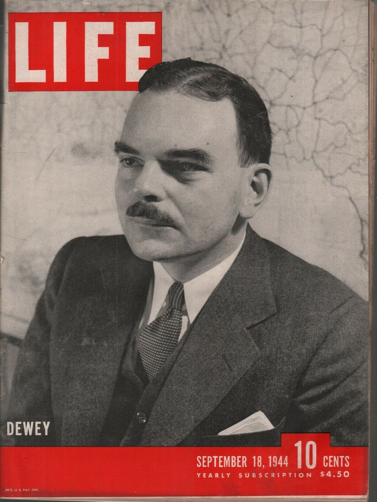 Life Magazine September 18 1944 Dewey Vintage WWII Ads 082119AME