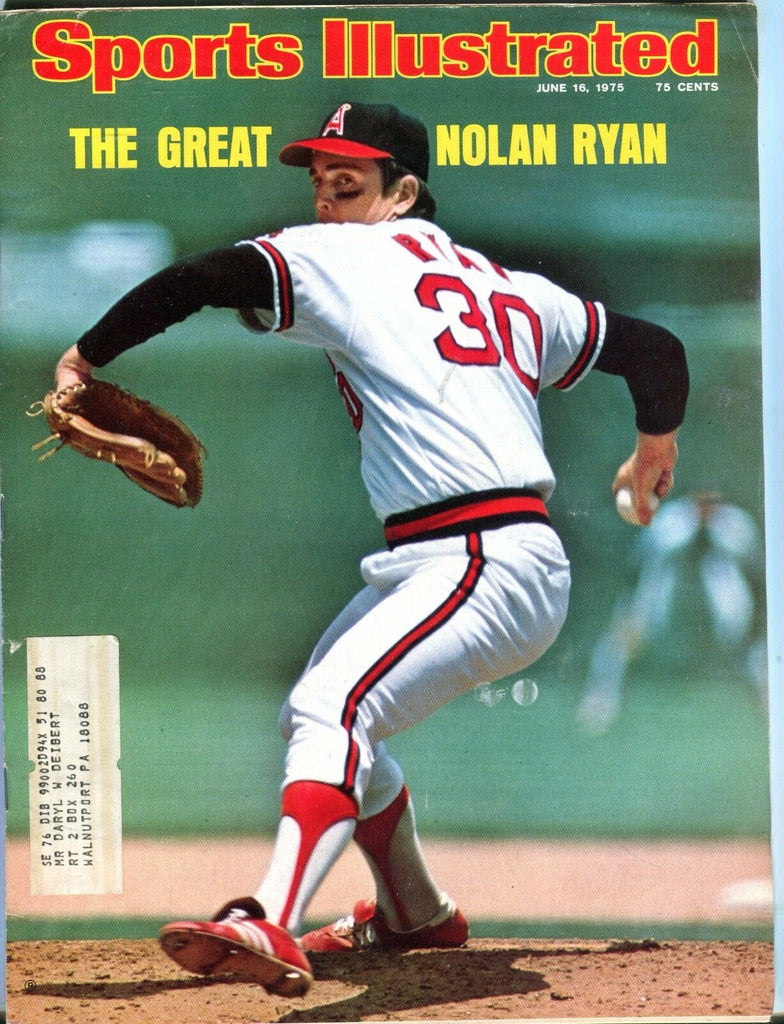 Sports Illustrated Magazine June 16 1975 Nolan Ryan 070117nonjhe