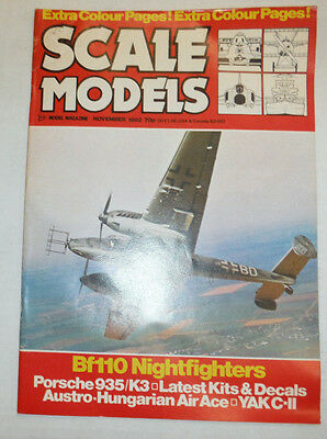 Scale Models Magazine Bf110 Nightfighters Porsche 935 November 1982 040915R