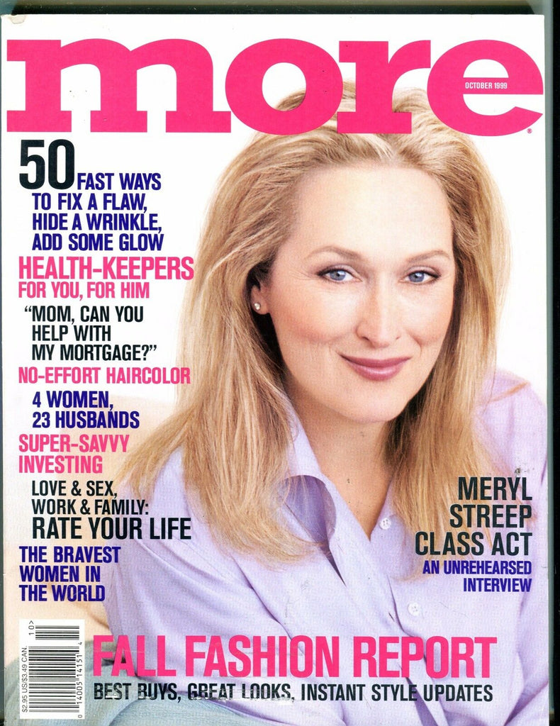 More Magazine October 1999 Meryl Streep EX No ML 051117nonjhe