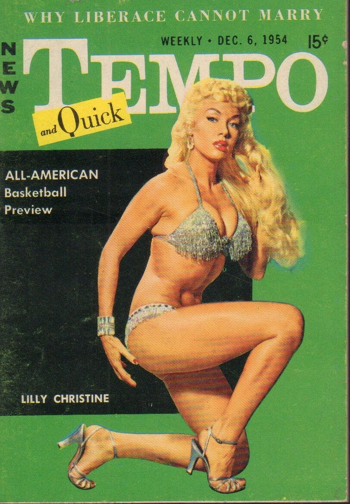 News Tempo and Quick December 6 1954 Lilly Christine Pin Up Cheesecake 091718AME