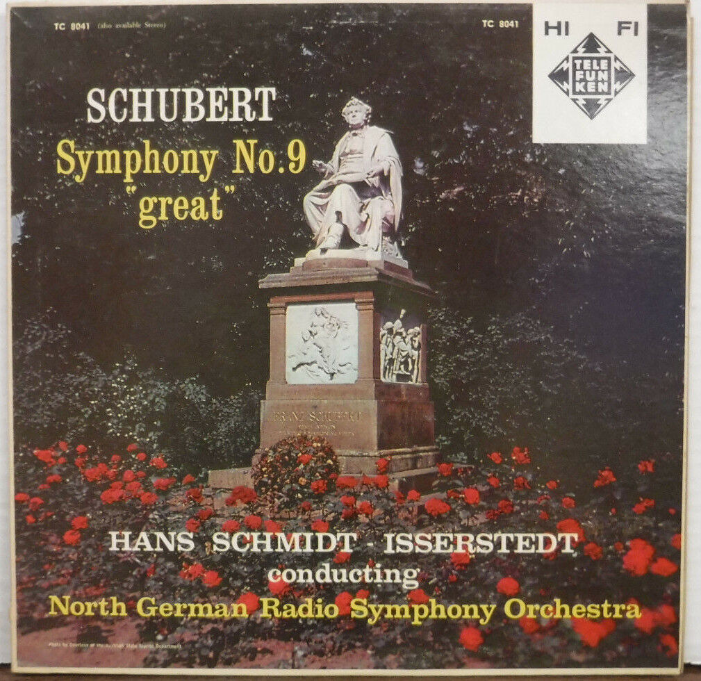 Schubert Symphony No. 9 "Great" Hans Schmidt-Isserstedt TC 8041 092717mne