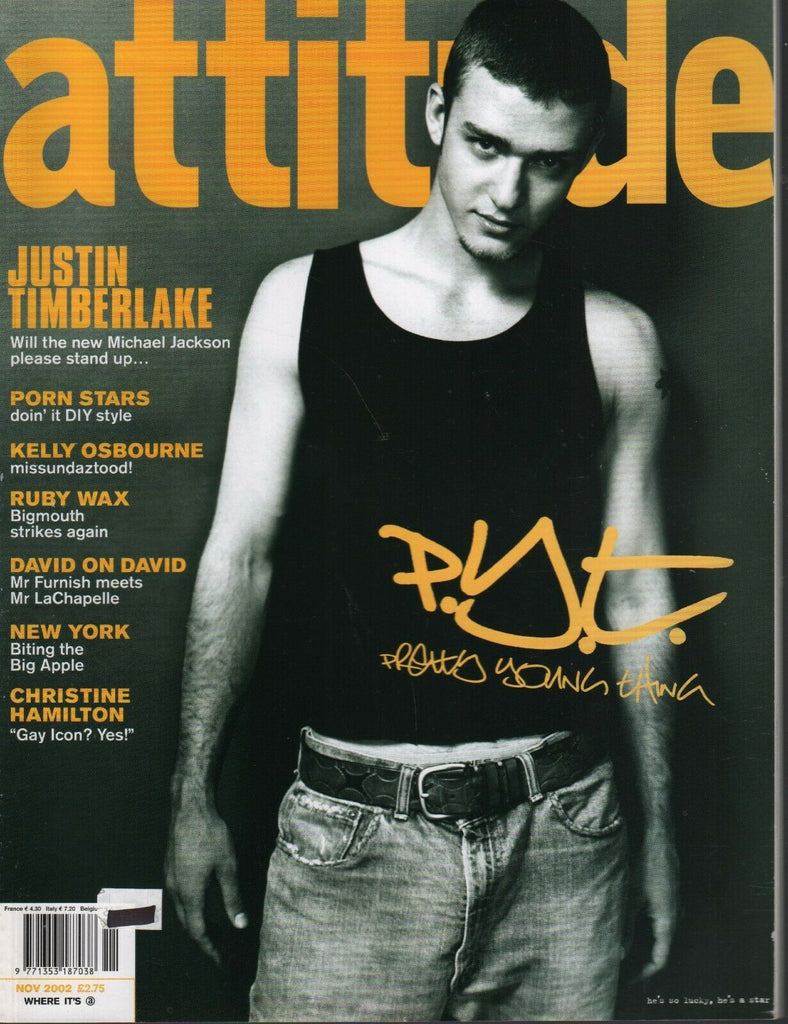 Attitude UK Gay Interest November 2002 Justin Timberlake M Jackson 031120AME2