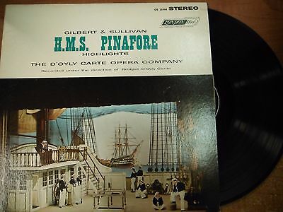 33 RPM Vinyl Gilbert & Sullivan HMS Pinafore London Records OS25904 032615SM