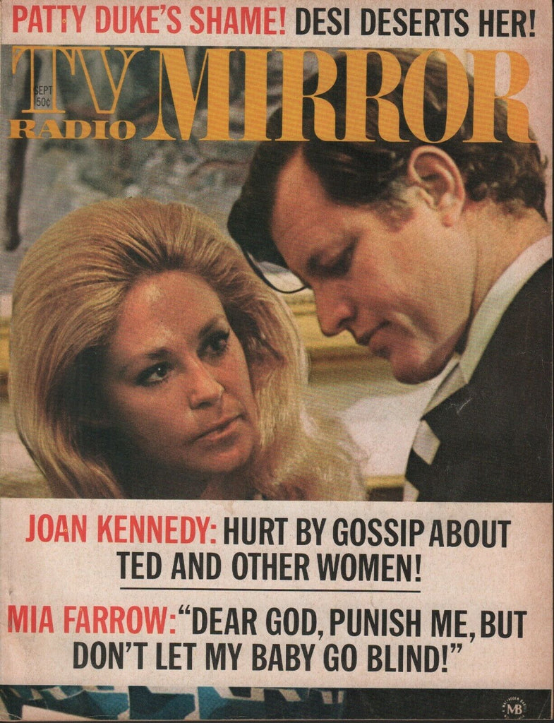 TV Radio Mirror September 1971 Joan Ted Kennedy Mia Farrow Patty Duke 071019AME