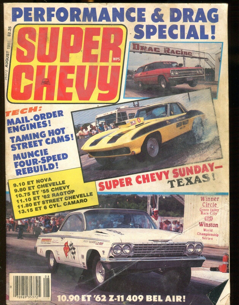 Super Chevy Magazine August 1985 Drag Special VG No ML 022817nonjhe