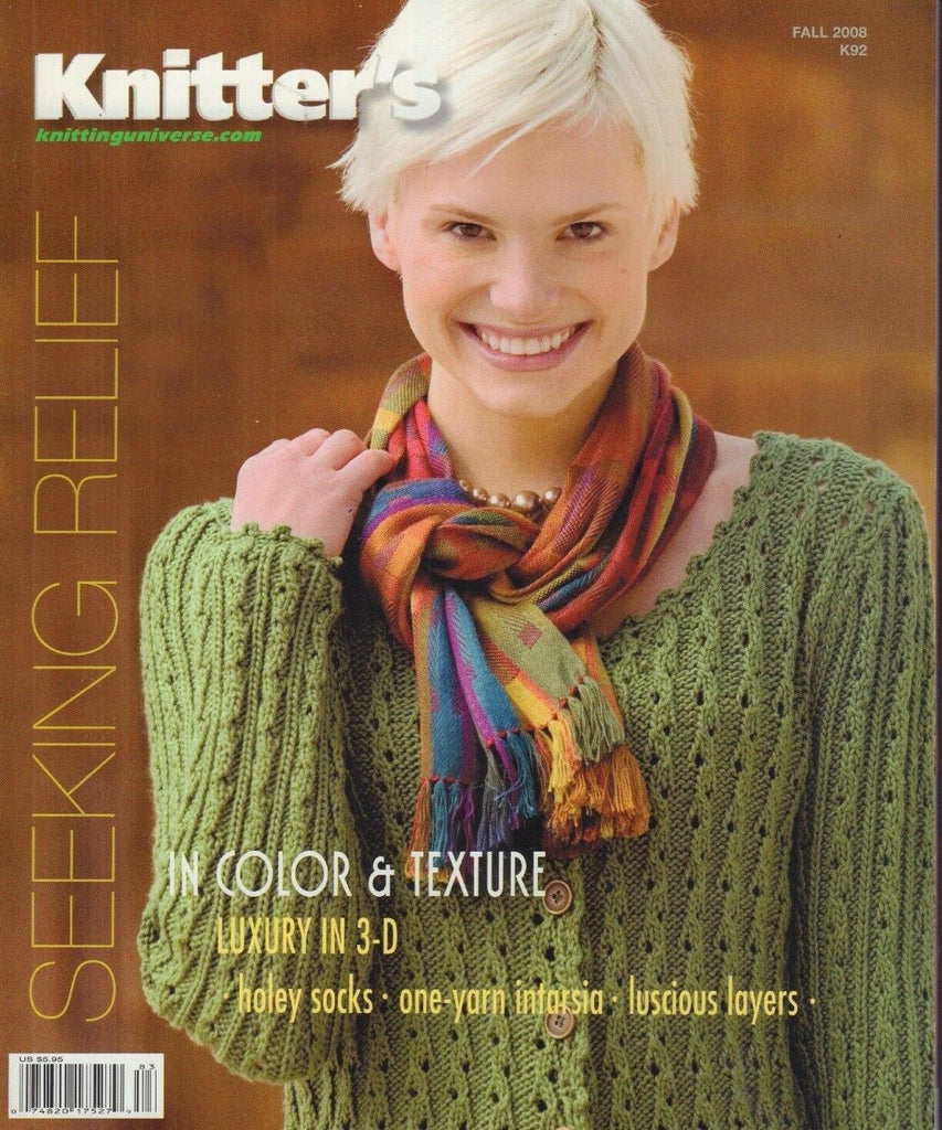 Knitter's Magazine Luxury In 3D Holey Socks Fall 2008 061218nonr