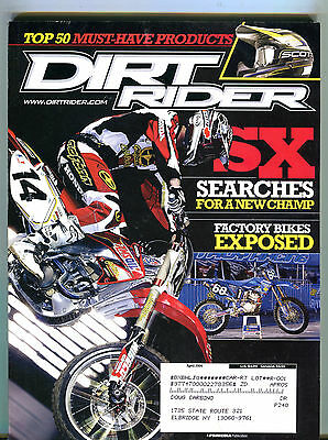 Dirt Rider Magazine April 2004 Factory Bikes Exposed EX 040416jhe