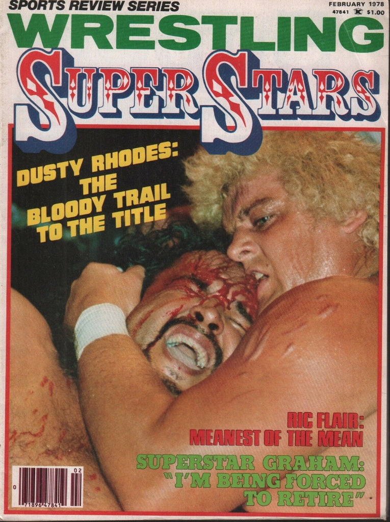 Wrestling Super Stars February 1978 Dusty Rhodes Ric Flair 111418AME