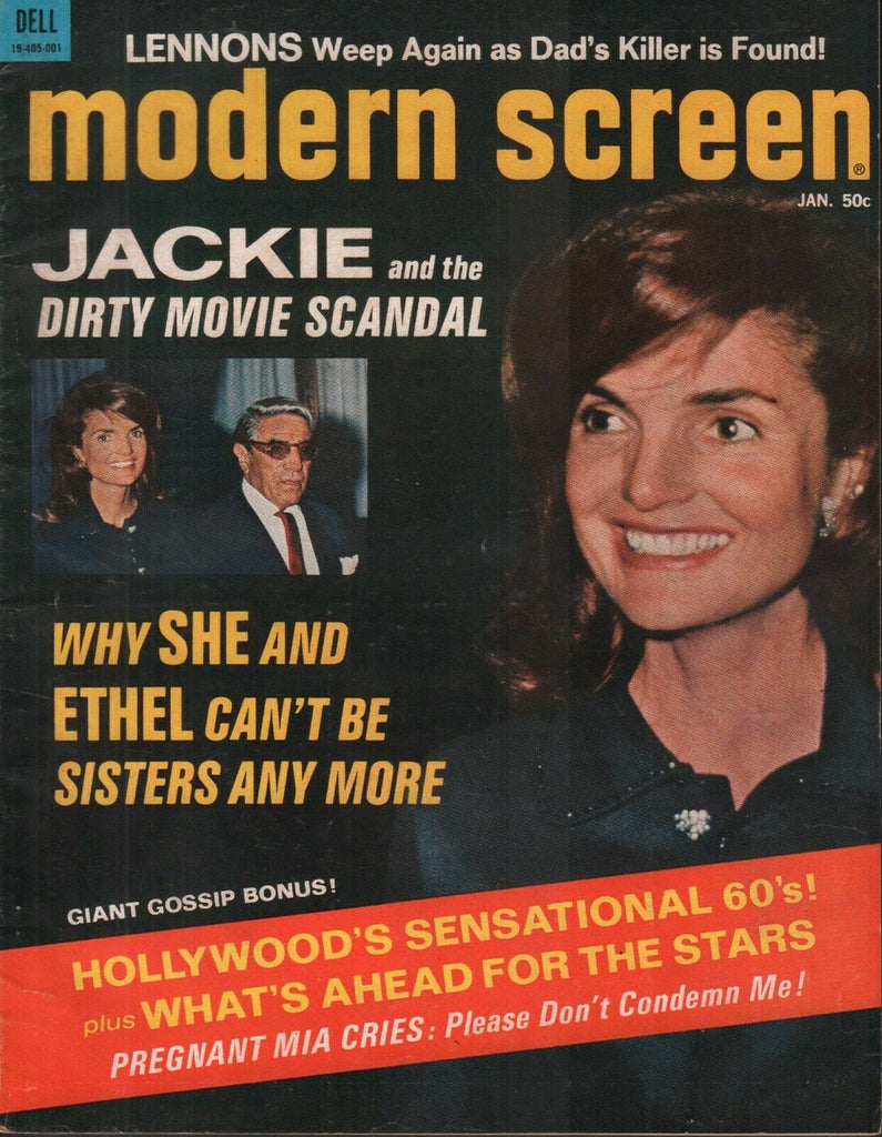 Modern Screen January 1970 Jackie Kennedy Onassis 072219AME