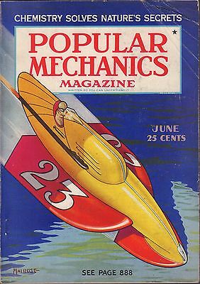 Popular Mechanics June 1937 Chemistry Solves Natures Secrets VG 062716DBE