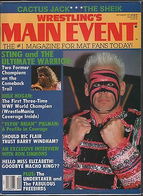 Wrestling's Main Event September 1991 Sting Complete EX 121015DBE
