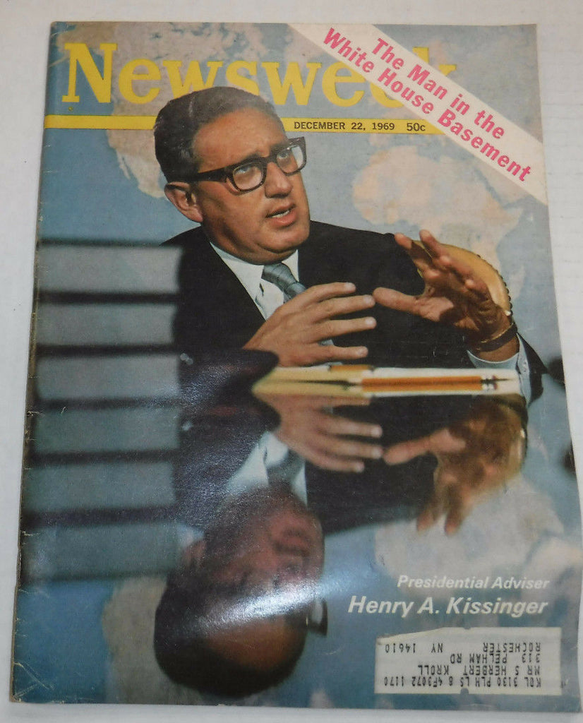 Newsweek Magazine Henry A. Kissinger December 1969 VINTAGE 093016R