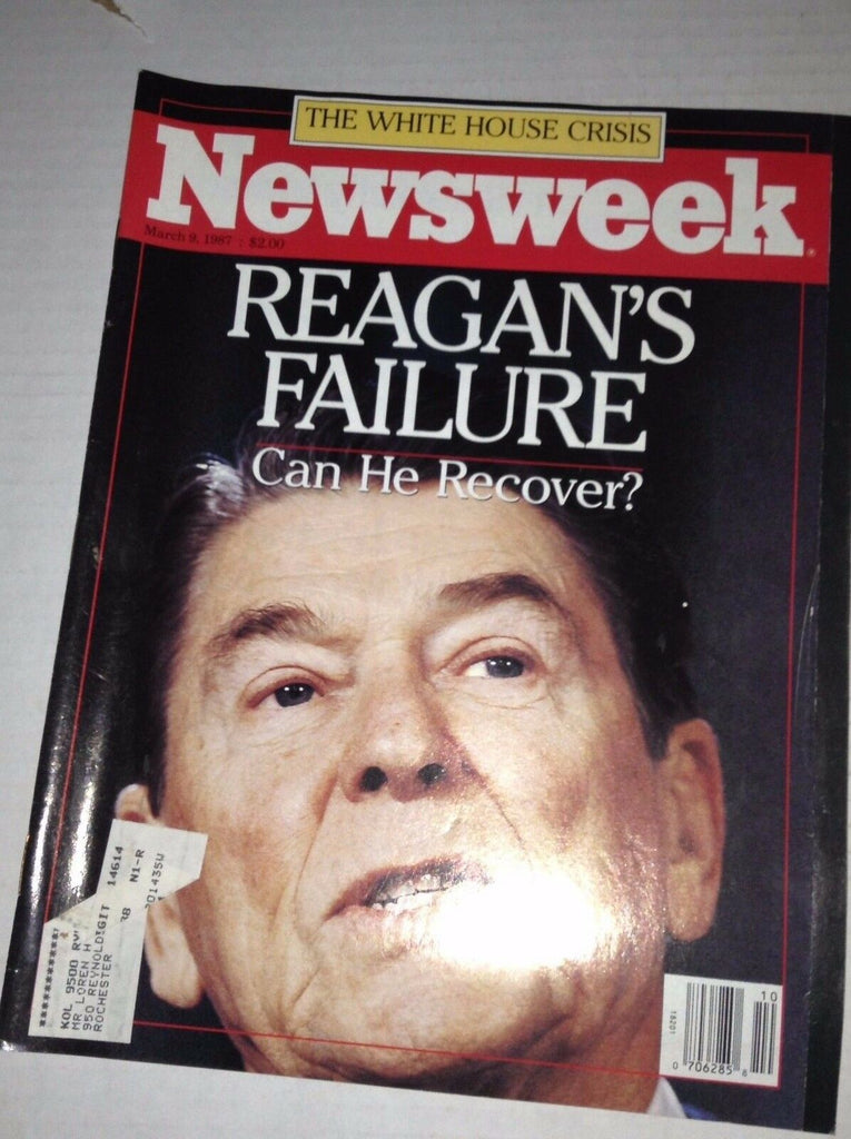 Newsweek Magazine Ronald Reagan's Failure March 9, 1987 111716RH