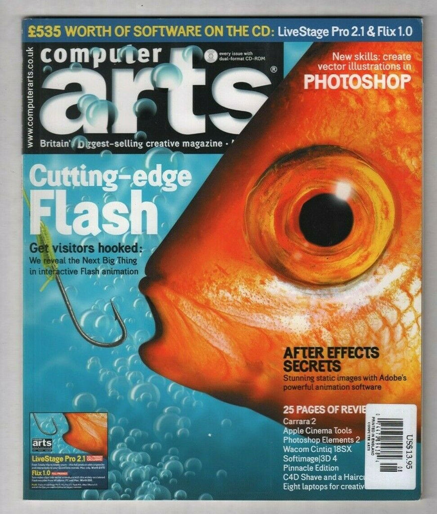 Computer Arts UK Mag Photoshop LiveStagePro & Flix August 2002 012420nonr