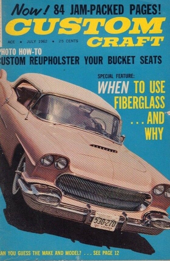 Custom Craft July 1962 Marv Packard W.W. Higgins 122218DBE