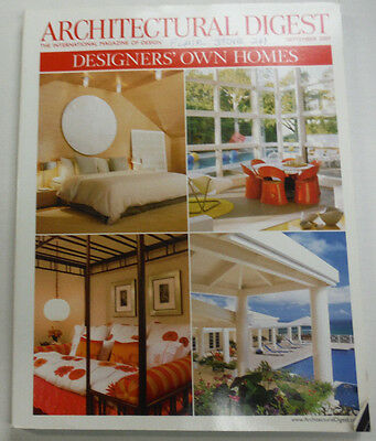 Architectural Digest Magazine Designers' Own Homes September 2007 063015R