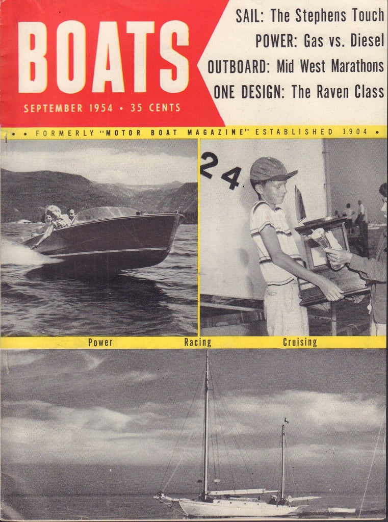 Boats September 1954 The Stephens Touch, Gas Vs. Diesel 041817nonDBE